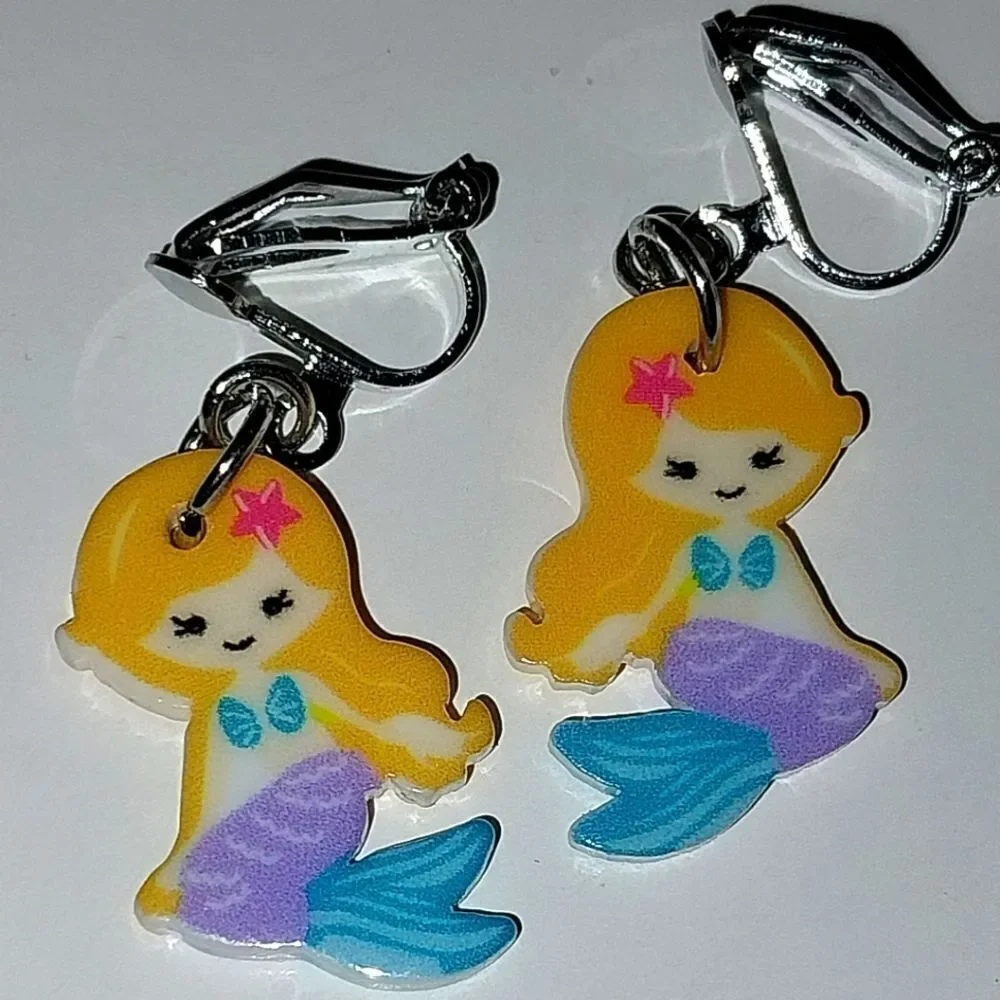 Super cute girls clip-on earrings - Picture 5 of 5